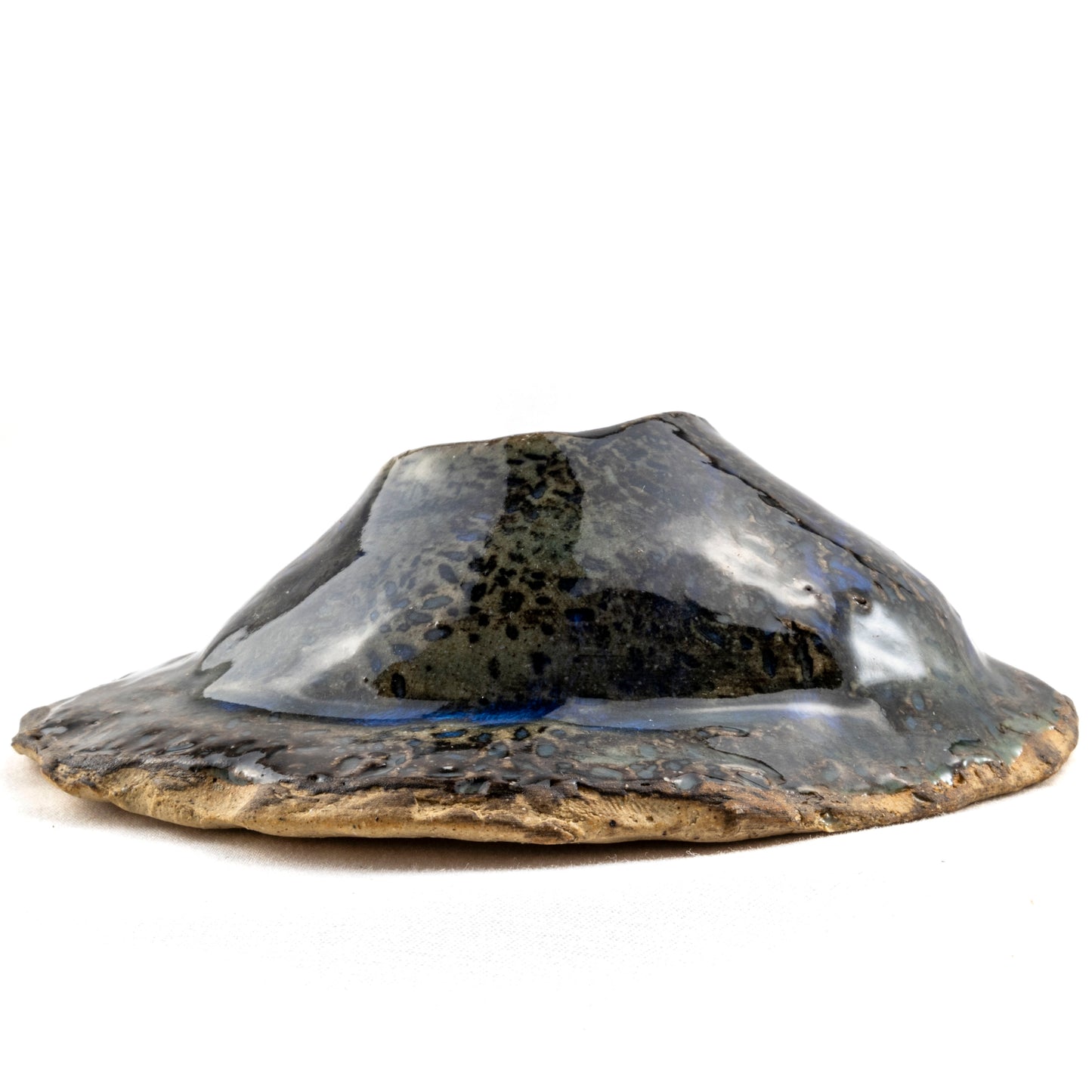 Blue and Earth-Toned Ceramic Wall Hanging Air Plant Holder
