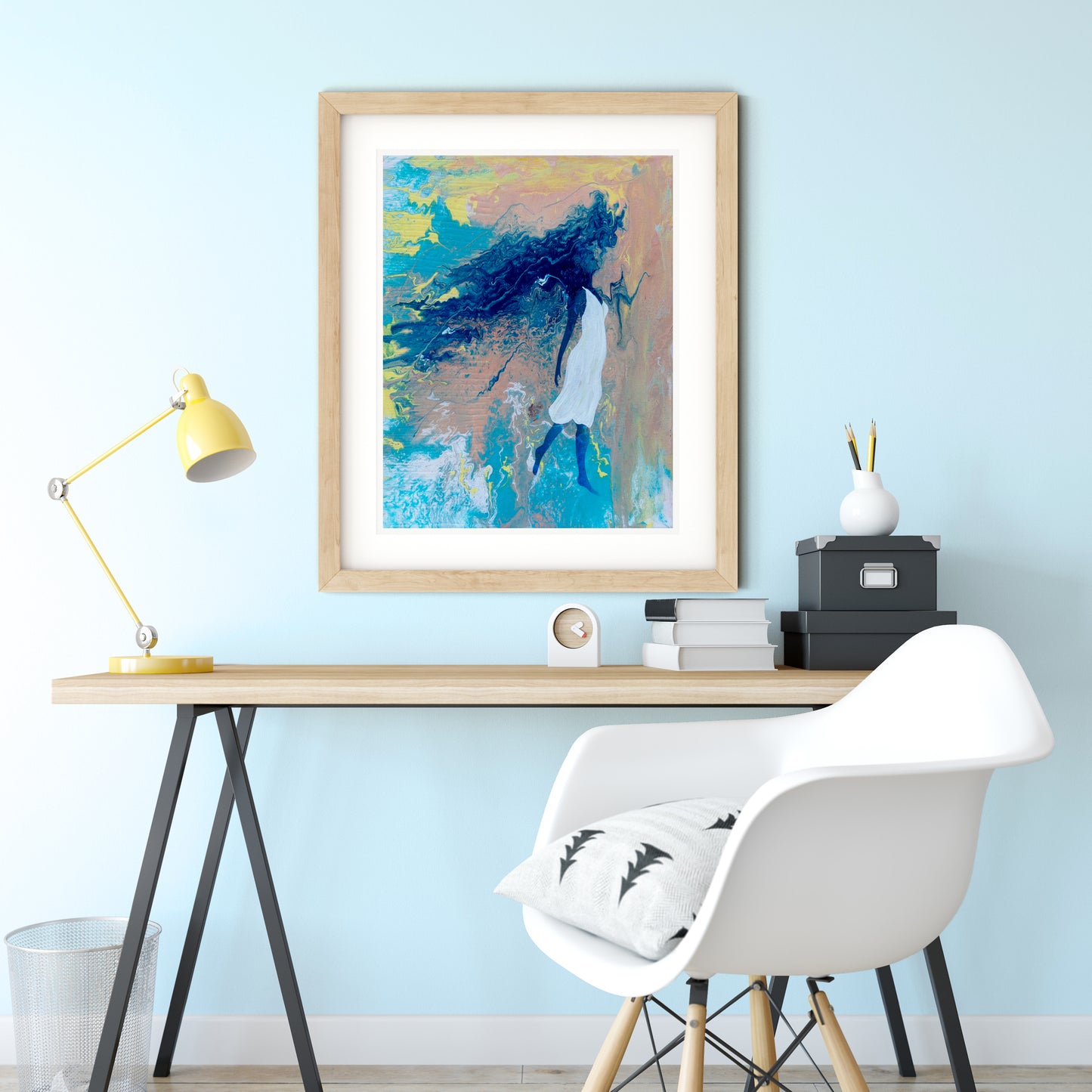 Face the Wind, Empowered Women Giclee Art Print, Empowering Art for Women, Inspirational Wall Decor, Fine Art Print, Gift for Her