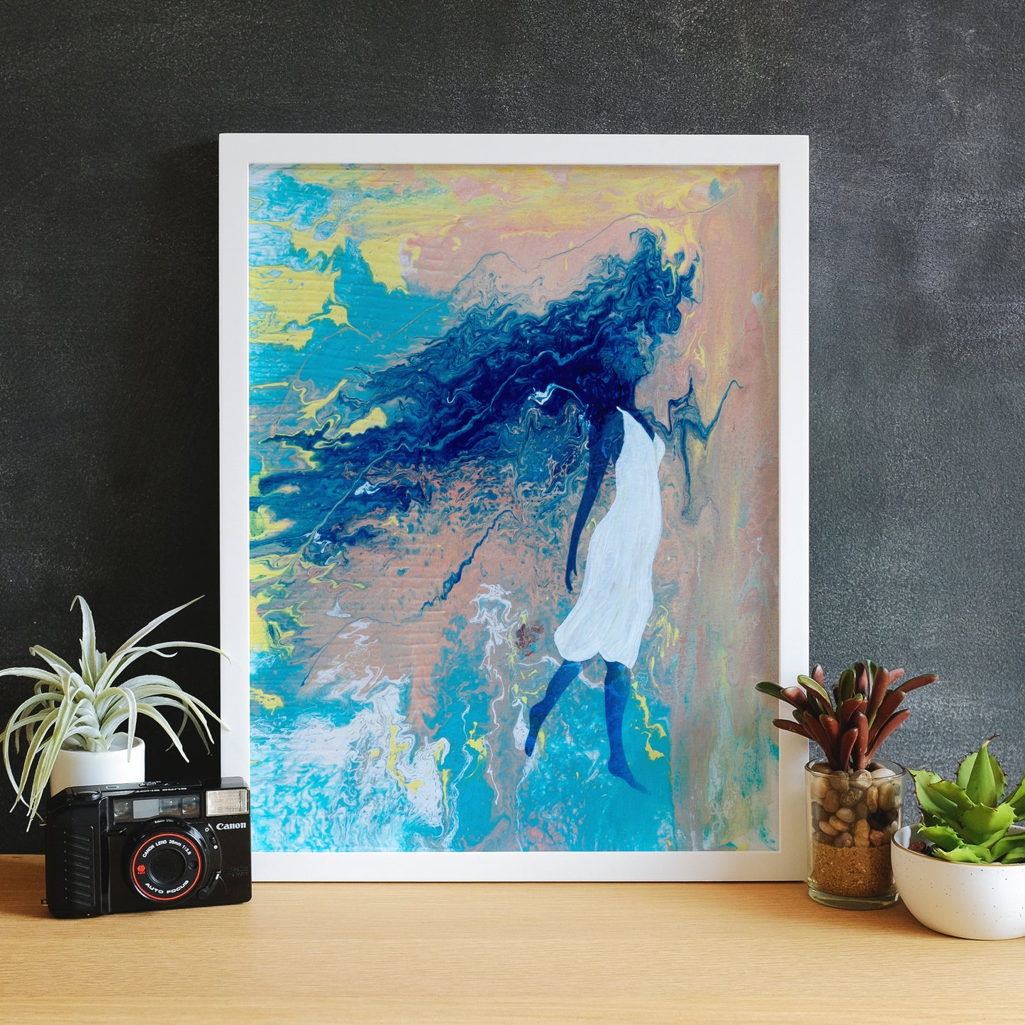 Face the Wind, Empowered Women Giclee Art Print, Empowering Art for Women, Inspirational Wall Decor, Fine Art Print, Gift for Her
