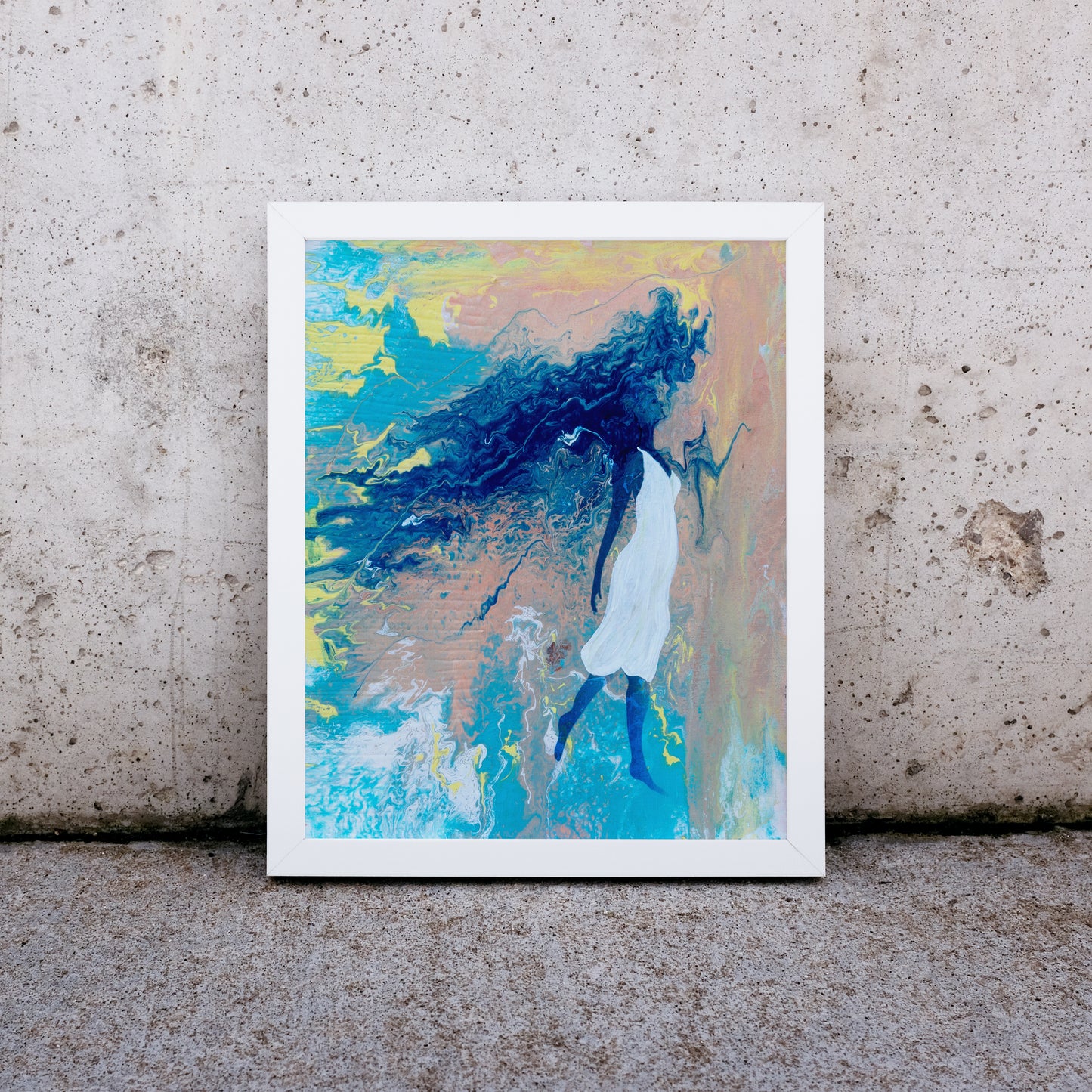 Face the Wind, Empowered Women Giclee Art Print, Empowering Art for Women, Inspirational Wall Decor, Fine Art Print, Gift for Her