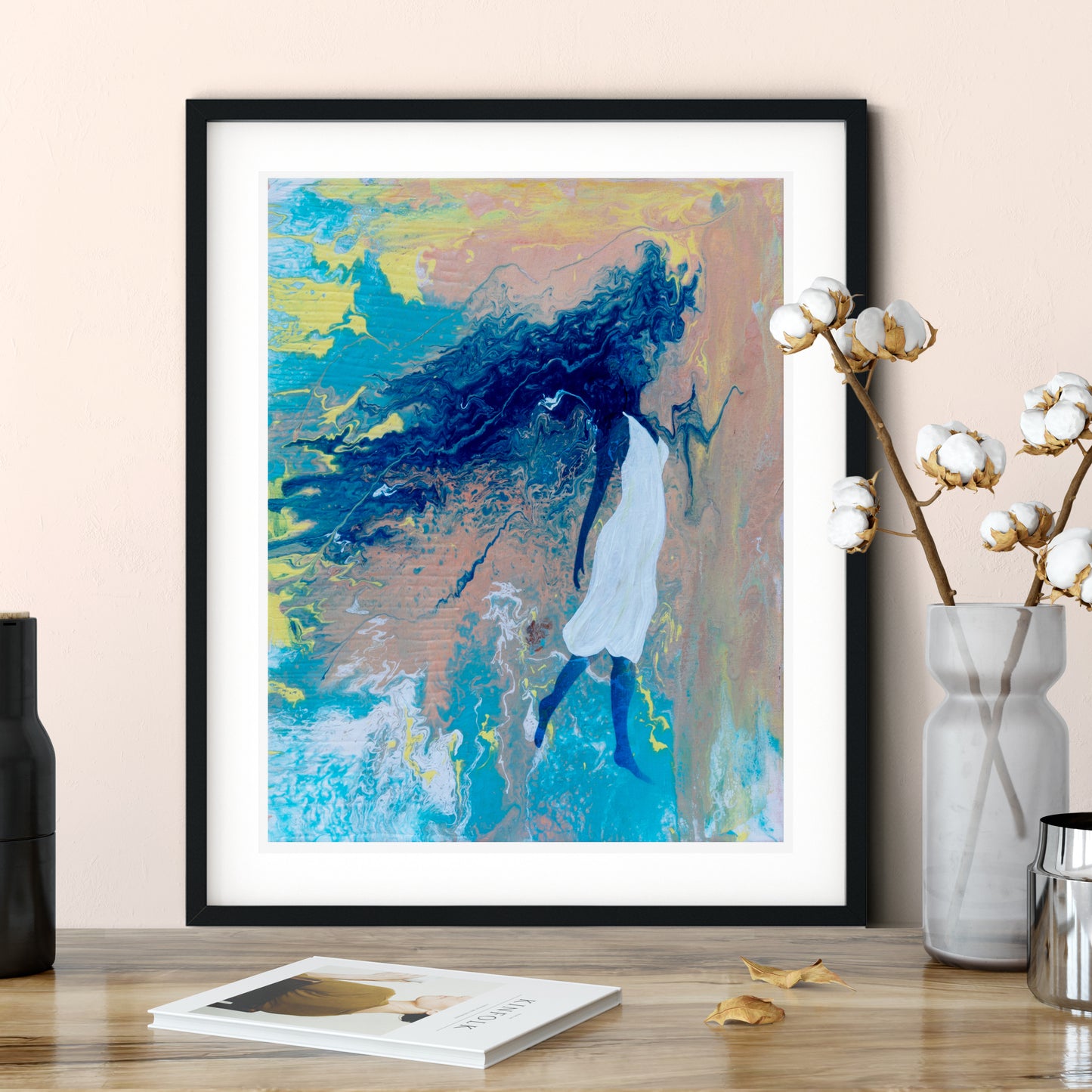 Face the Wind, Empowered Women Giclee Art Print, Empowering Art for Women, Inspirational Wall Decor, Fine Art Print, Gift for Her