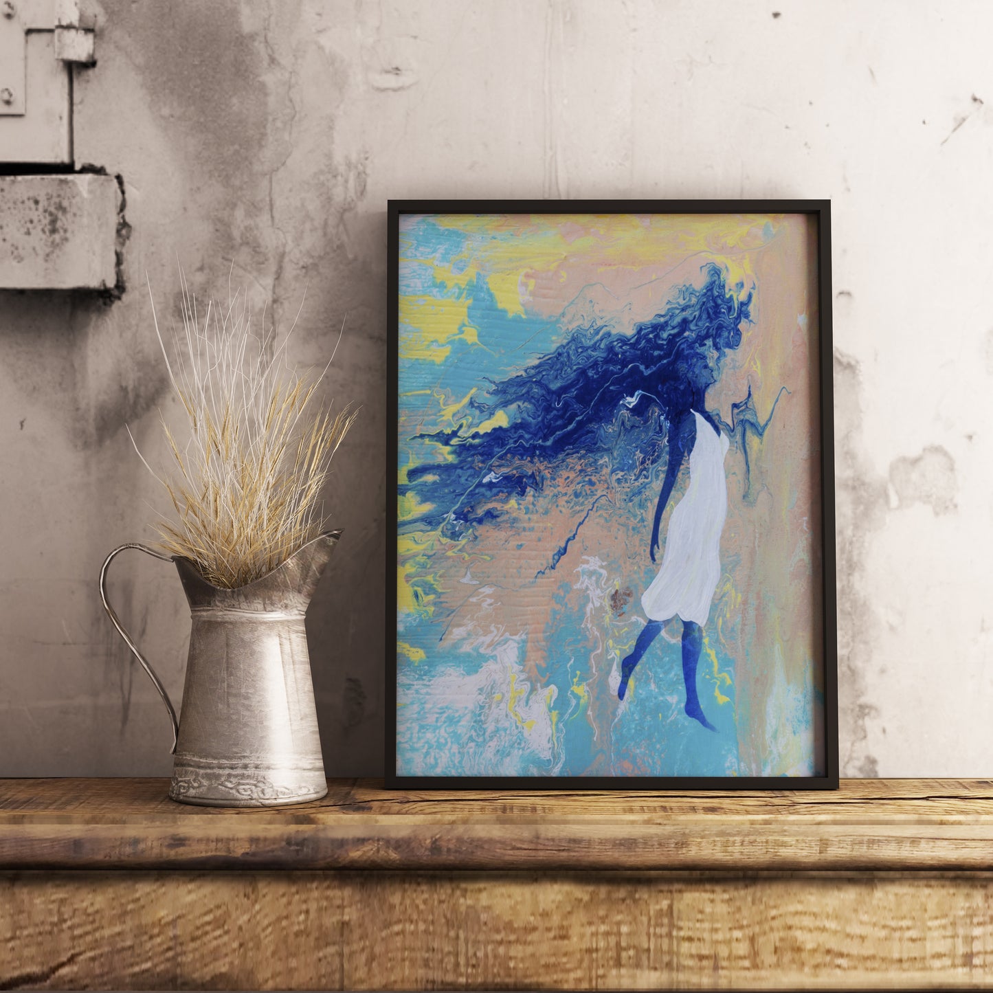Face the Wind, Empowered Women Giclee Art Print, Empowering Art for Women, Inspirational Wall Decor, Fine Art Print, Gift for Her