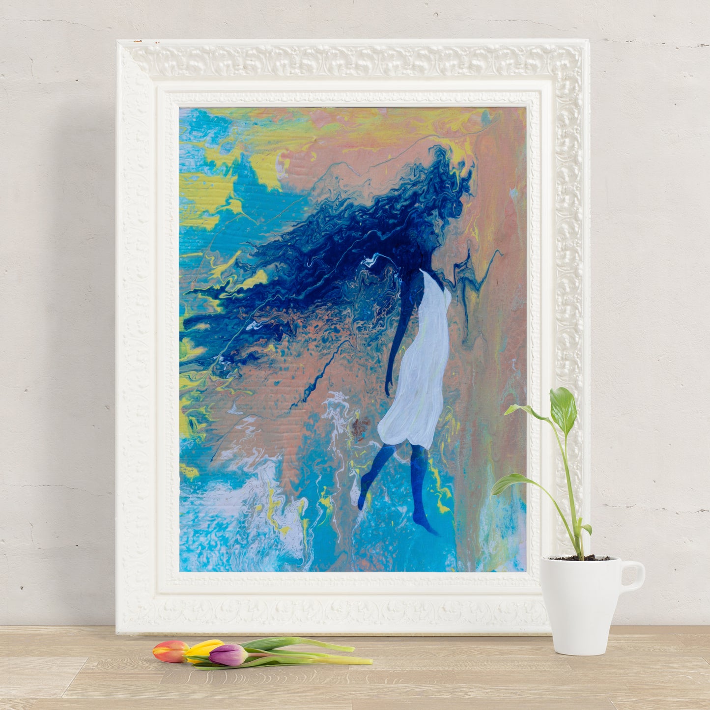 Face the Wind, Empowered Women Giclee Art Print, Empowering Art for Women, Inspirational Wall Decor, Fine Art Print, Gift for Her
