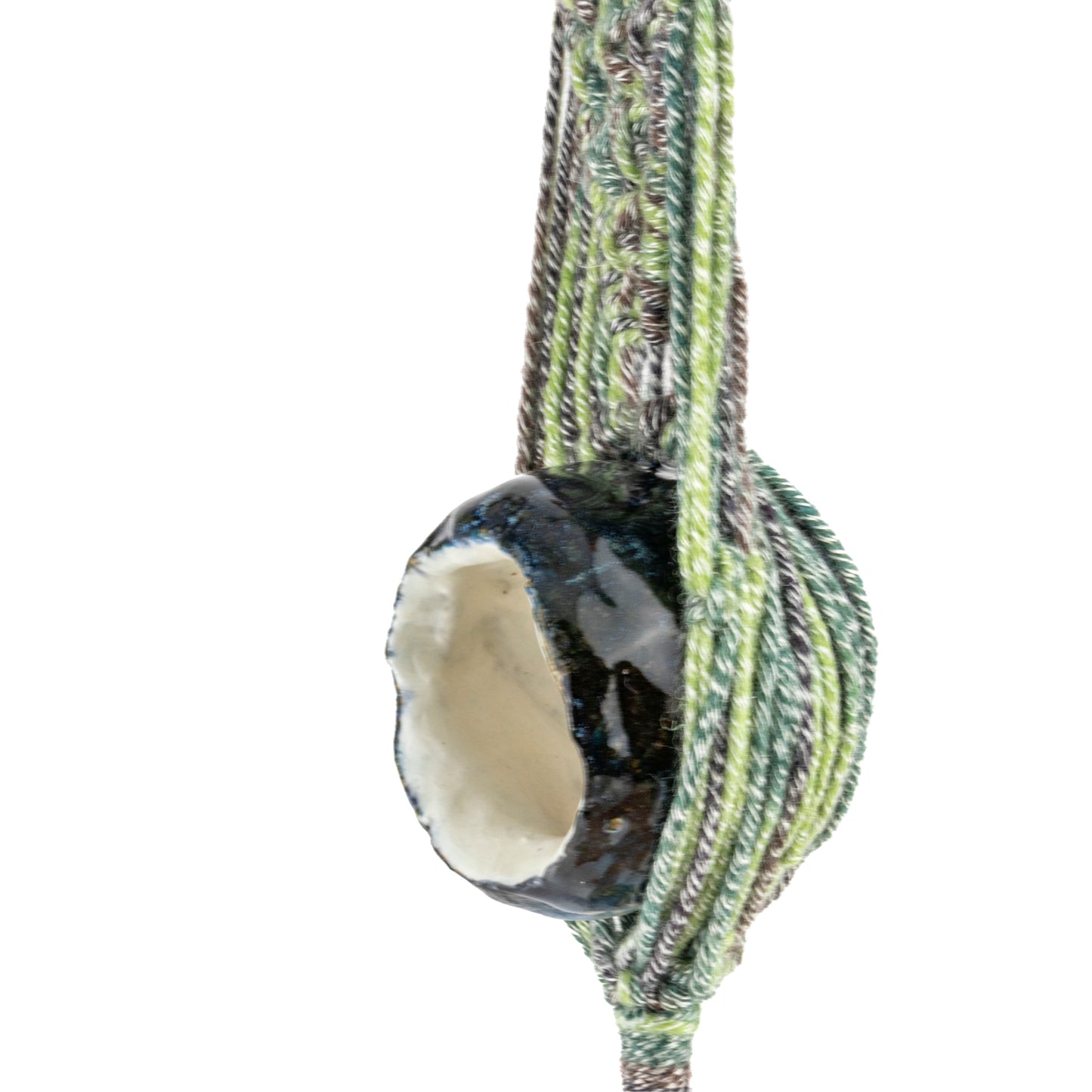 Meditating Woman Macrame Wall Hanging