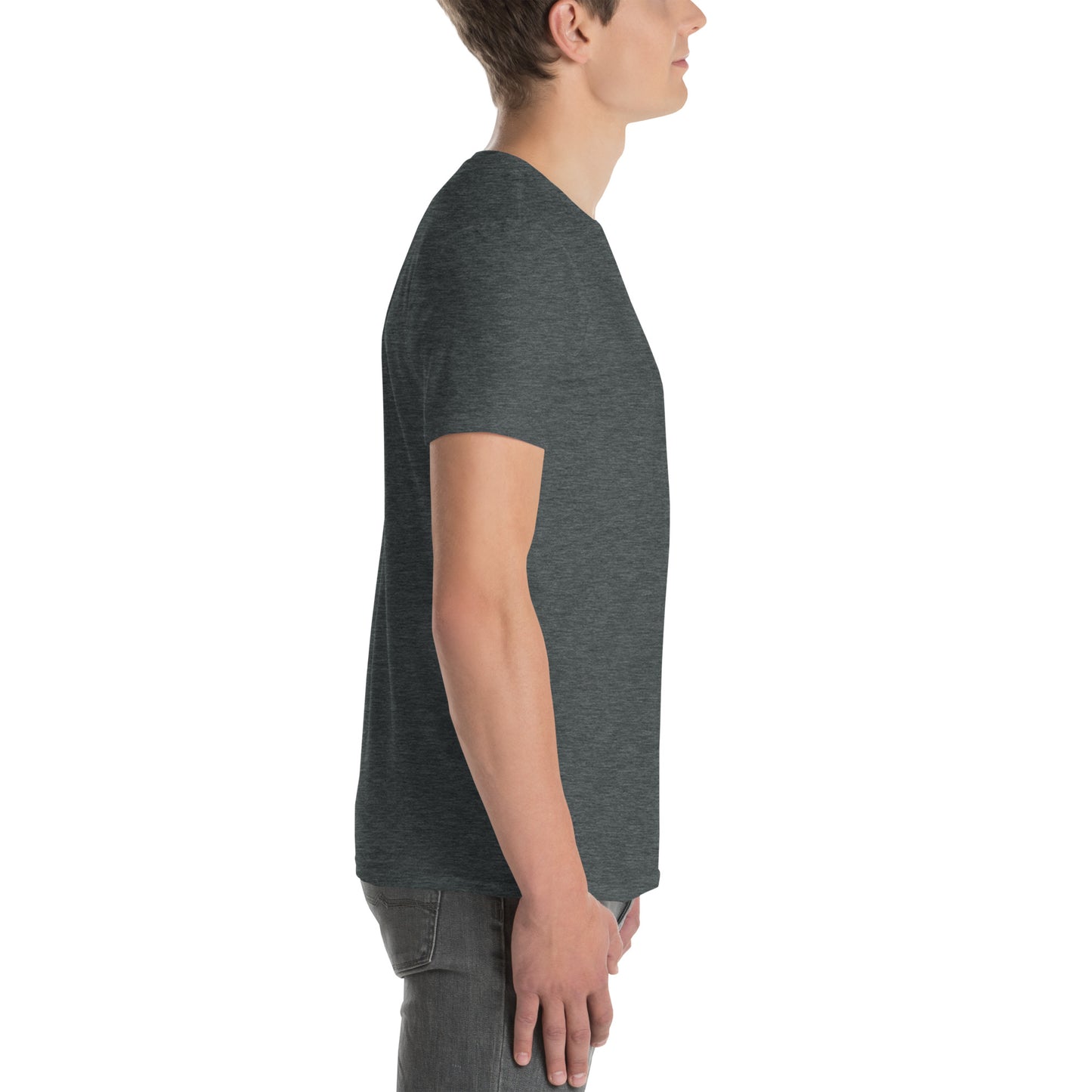 Be A Good Human Short-Sleeve Unisex T-Shirt Small Front Large Back Font