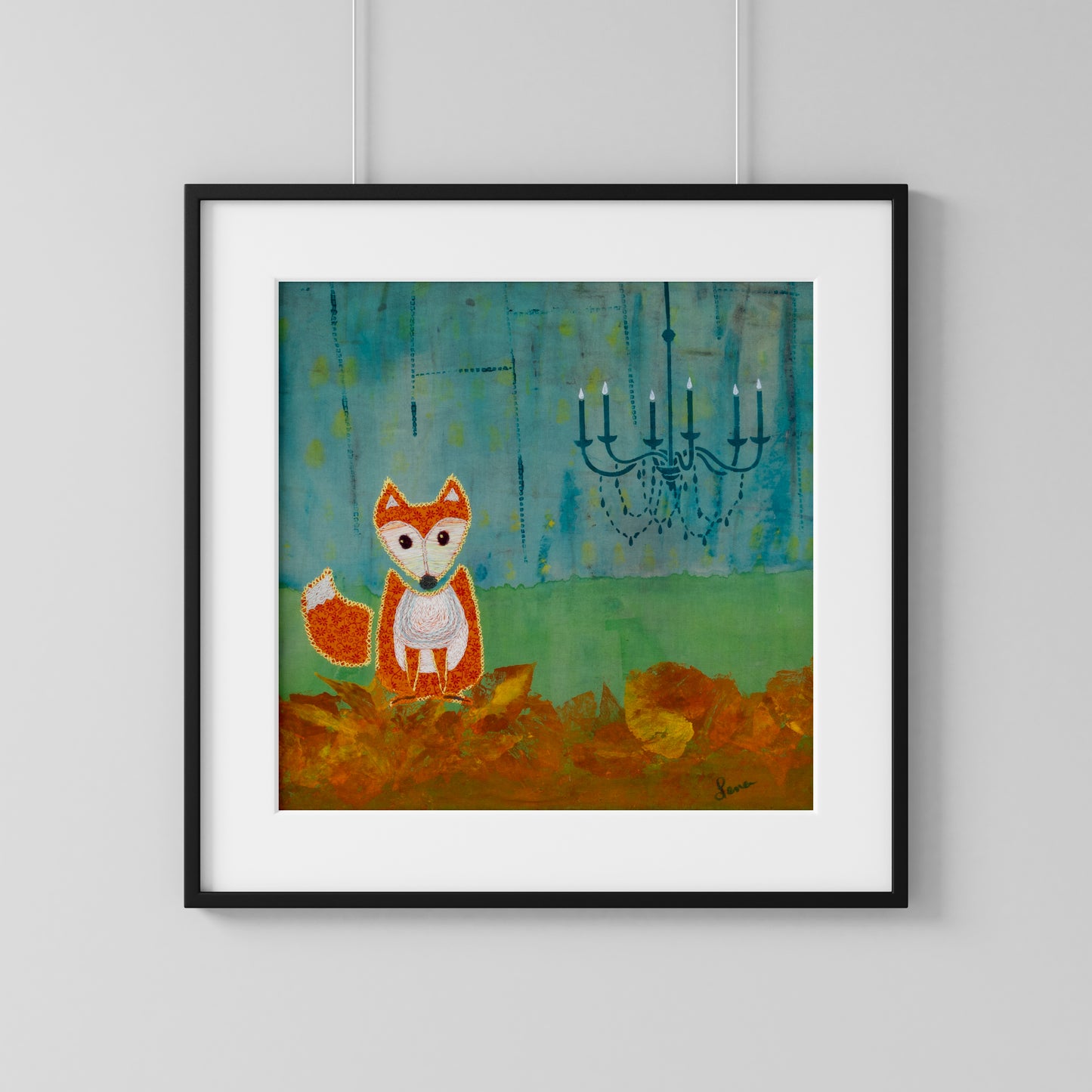 Enchanted Urban Fox Art Print