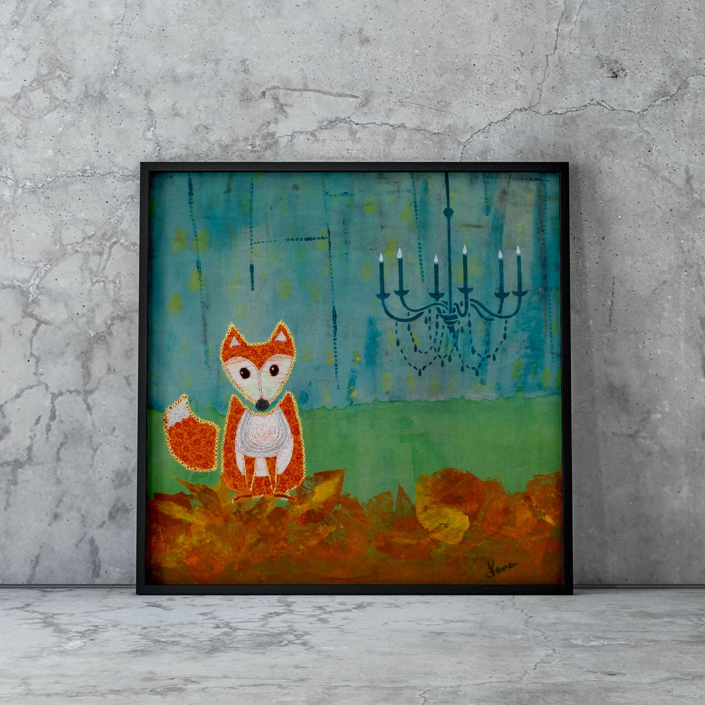 Enchanted Urban Fox Art Print