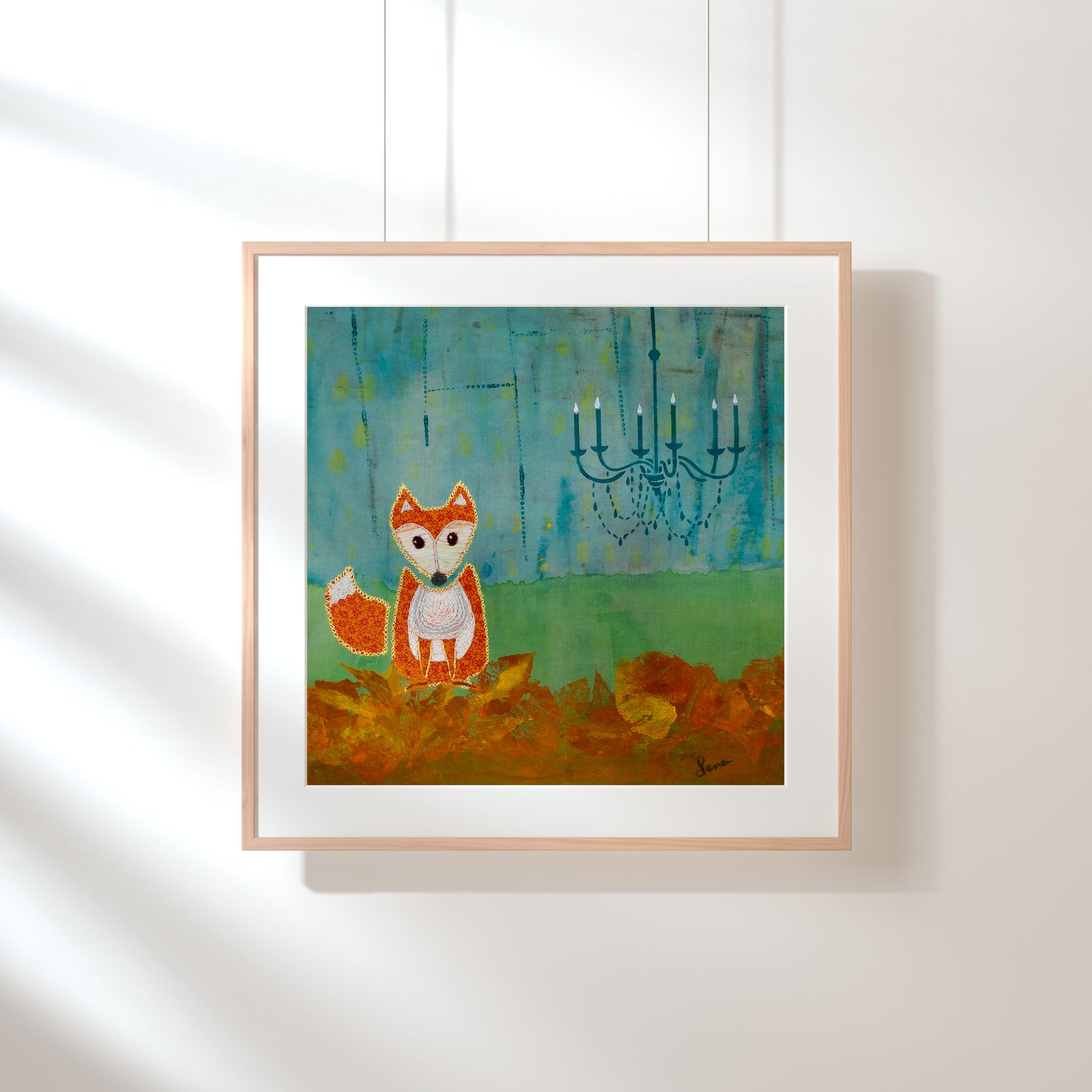 Enchanted Urban Fox Art Print