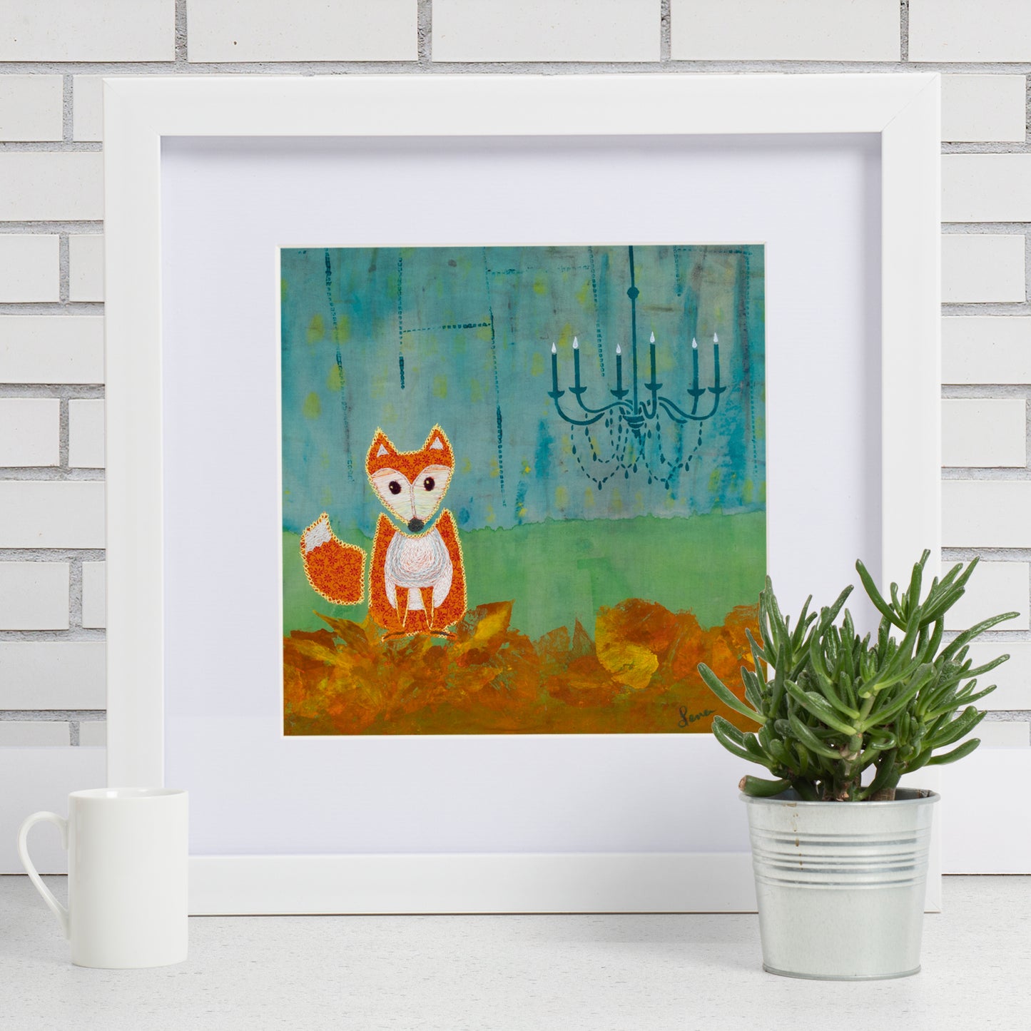 Enchanted Urban Fox Art Print