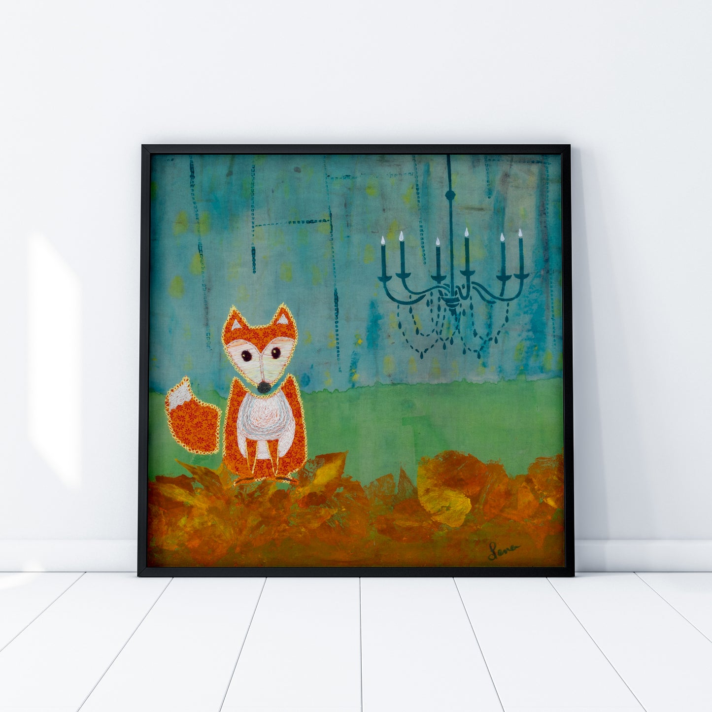 Enchanted Urban Fox Art Print