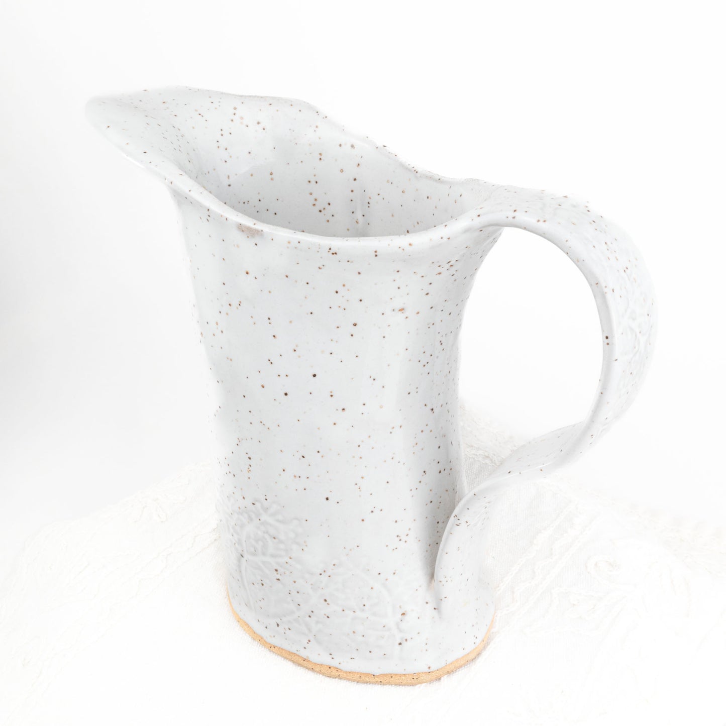 White Speckled Pitcher