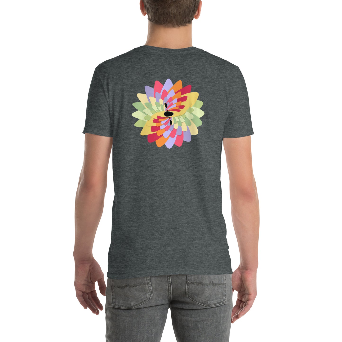 White Water Kayak Flower Short-Sleeve Unisex T-Shirt