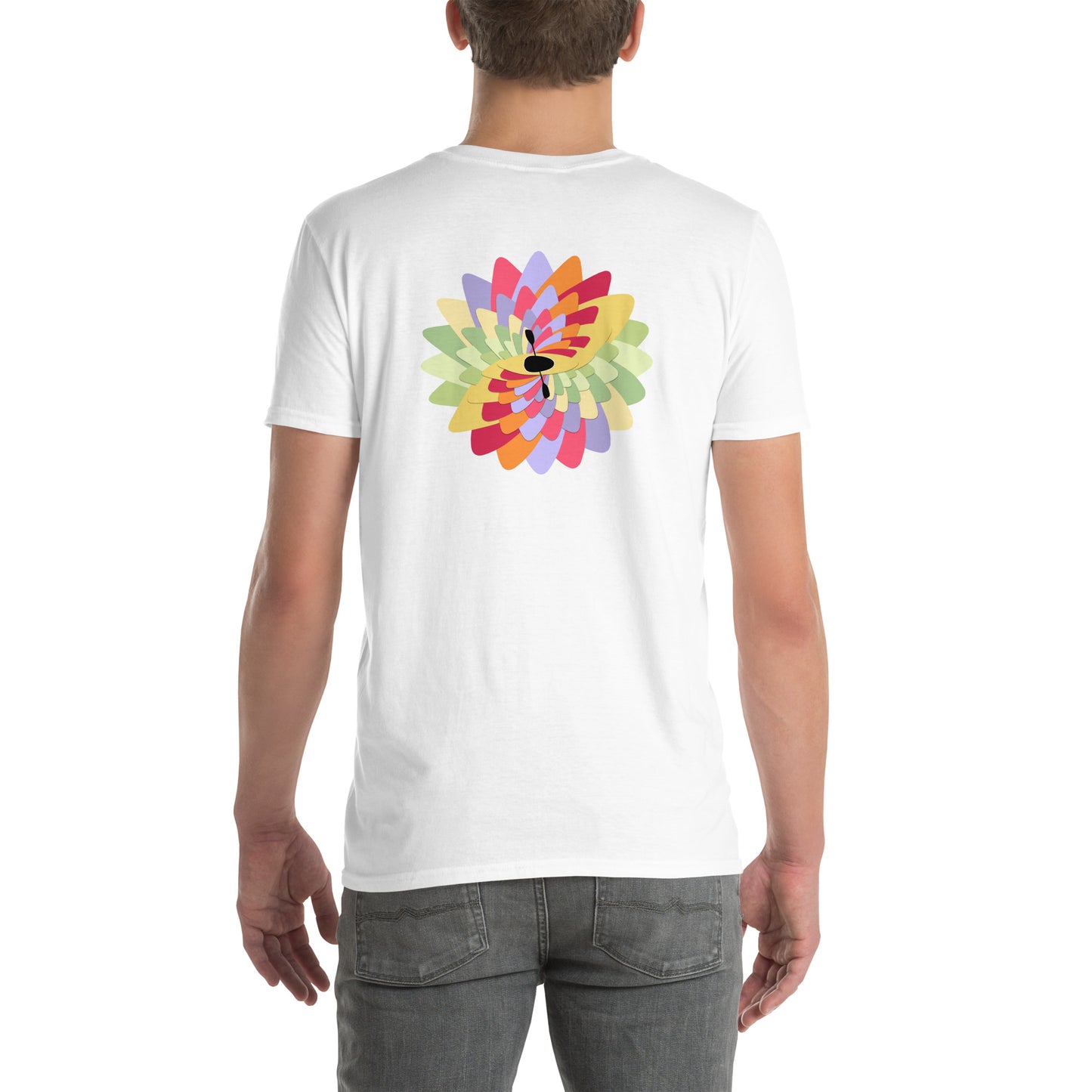 White Water Kayak Flower Short-Sleeve Unisex T-Shirt